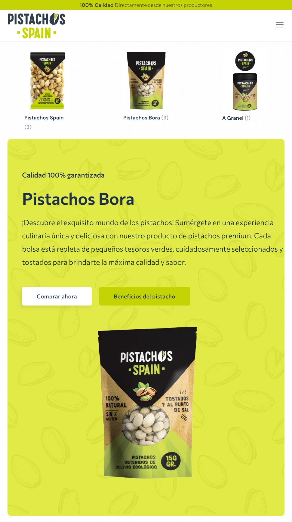 Pistachos Spain